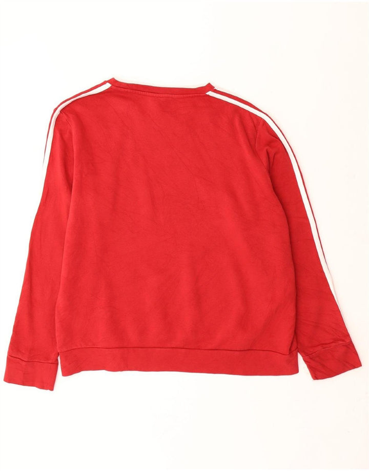 ADIDAS Womens Sweatshirt Jumper UK 20/22 XL Red