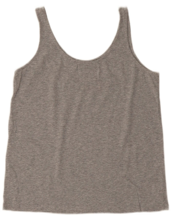 Superdry Womens Grafisk Vest Top UK 8 Small Grey Bomuld