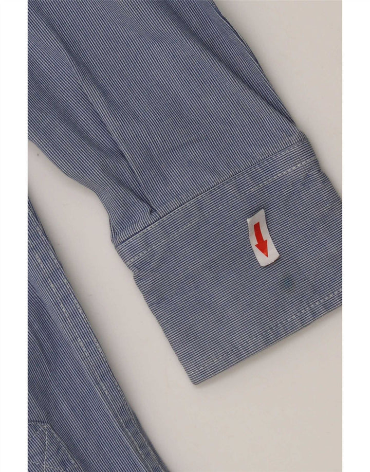 Superdry Mens Shirt Medium Blue Pinstripe Cotton