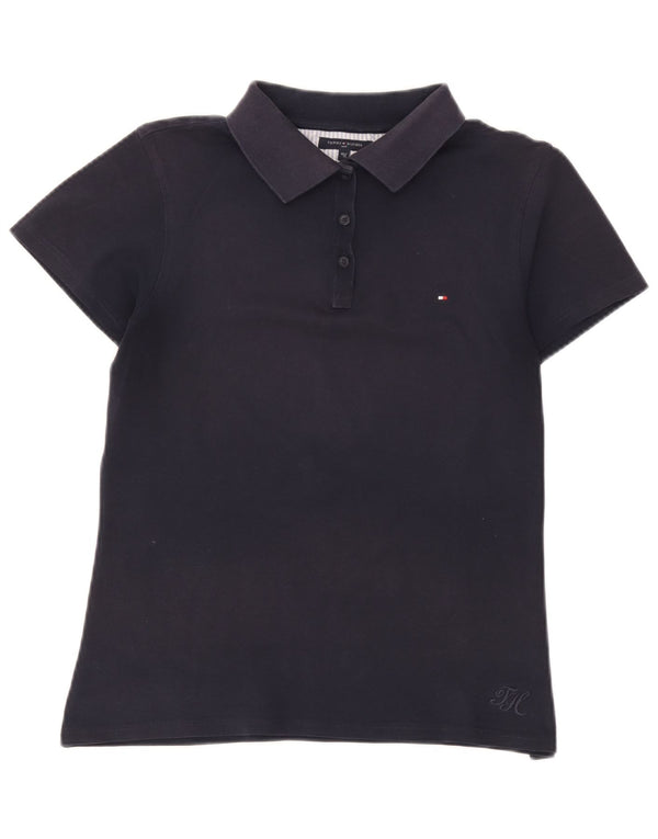 Tommy Hilfiger Dame Polo Shirt EU 40 Medium Navy Blue