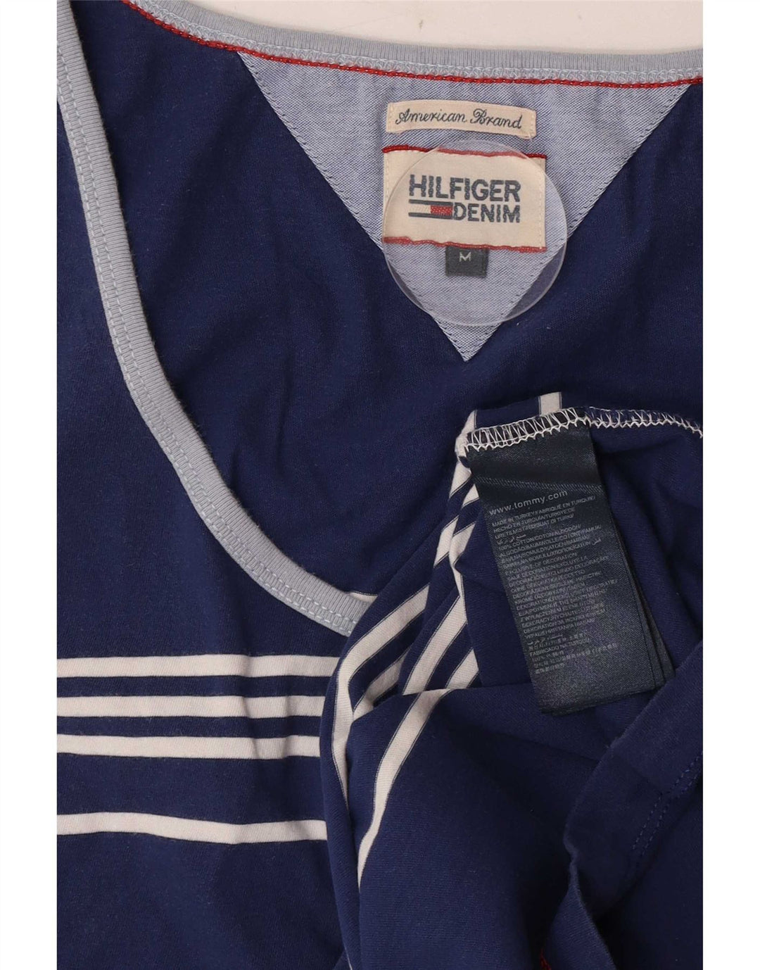 Tommy Hilfiger Herrevest Top Medium Marineblå Stribet Bomuld