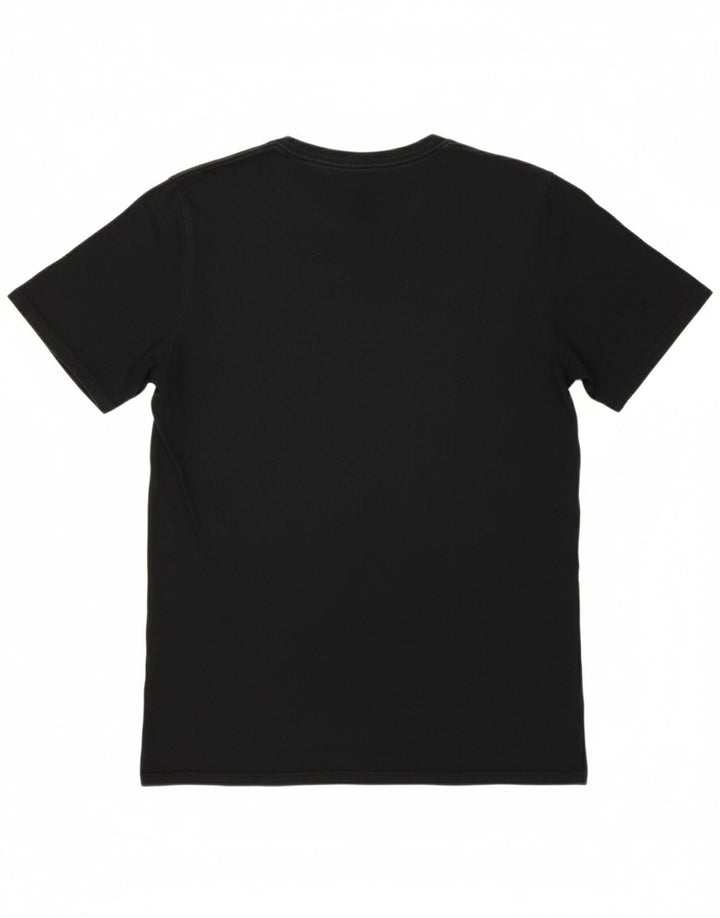 JORDAN Mens Graphic T-Shirt Top Medium Black Cotton
