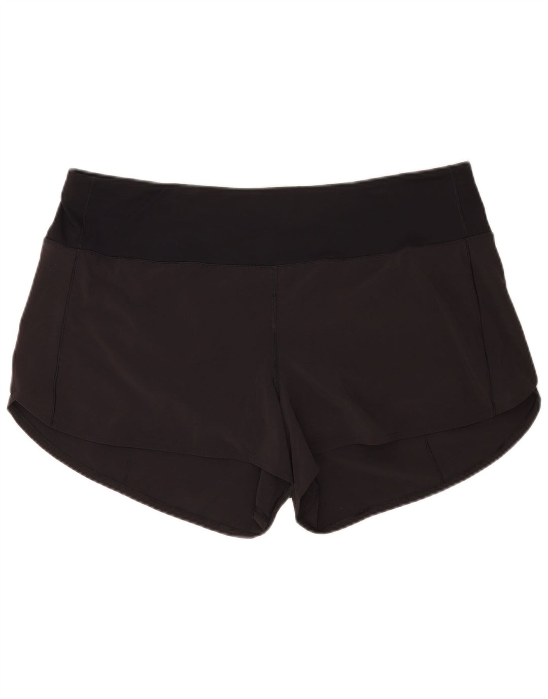 Lululemon Womens Sport Shorts US 18 2XL Black Polyester