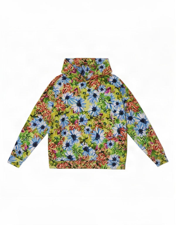 Desigual Γυναικείο Oversized Hoodie Jumper UK 14 Medium πολύχρωμο Floral