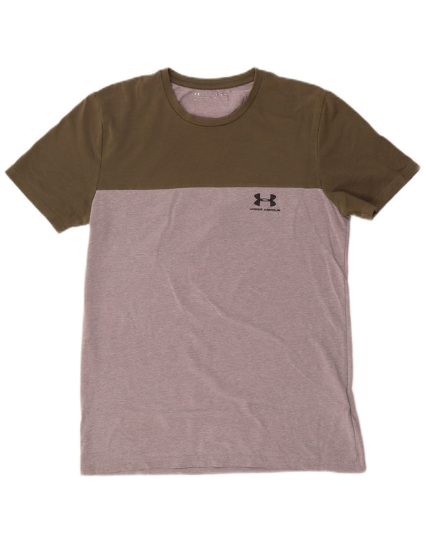 T-shirt grafica da uomo a maniche corte Under Armour Top color kaki medio