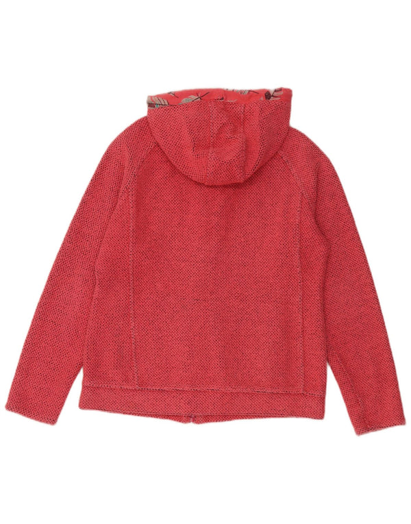 Weird Fish Pull à capuche zippé pour femme UK 10 Petit coton rose