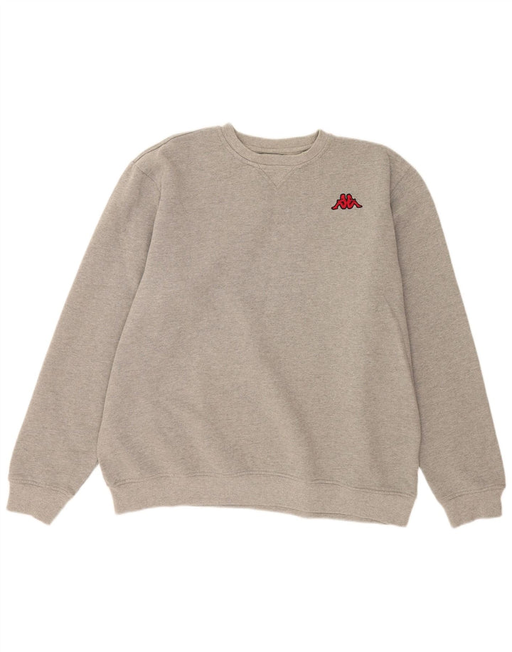 Kappa Herre Sweatshirt Jumper 2XL Grå Bomuld