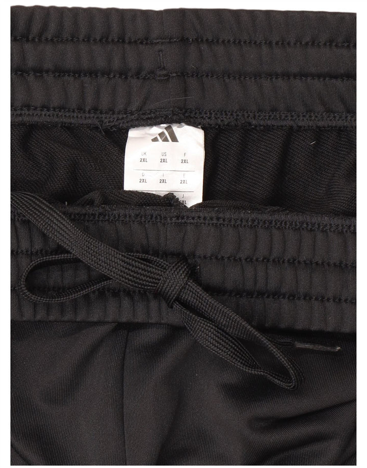 Adidas Mens Tracksuit Trousers Joggers 2XL  Black Polyester