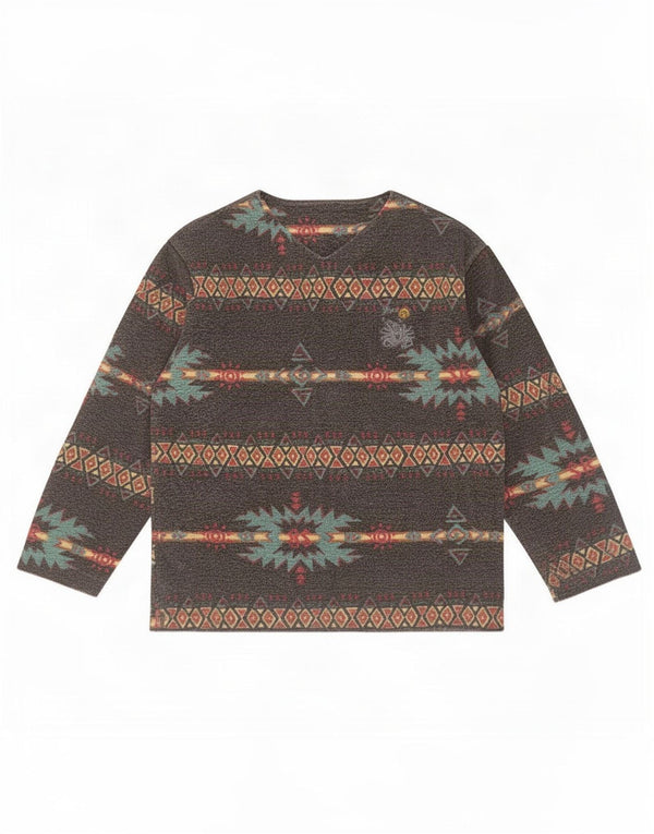 Scorpion Bay Mens Sweatshirt Jumper Large Grey Geometric Cotton