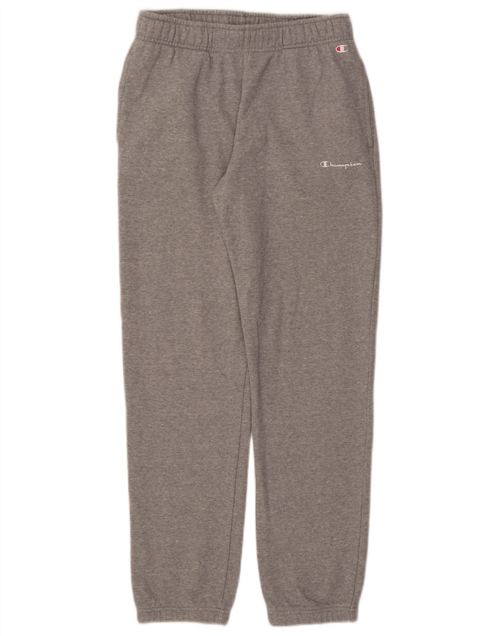 CHAMPION Mens Tracksuit Trousers Joggers Small  Grey Cotton