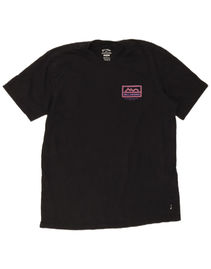 Billabong Hombre Camiseta Gráfica Top Medium Lana Negra