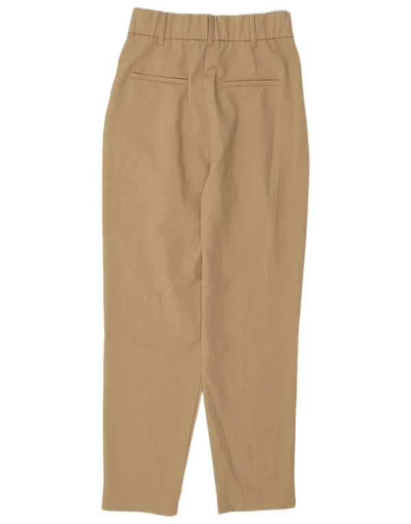 Zara Γυναικείο Ψηλόμεσο Παντελόνι Chino XS W24 L27 Μπεζ
