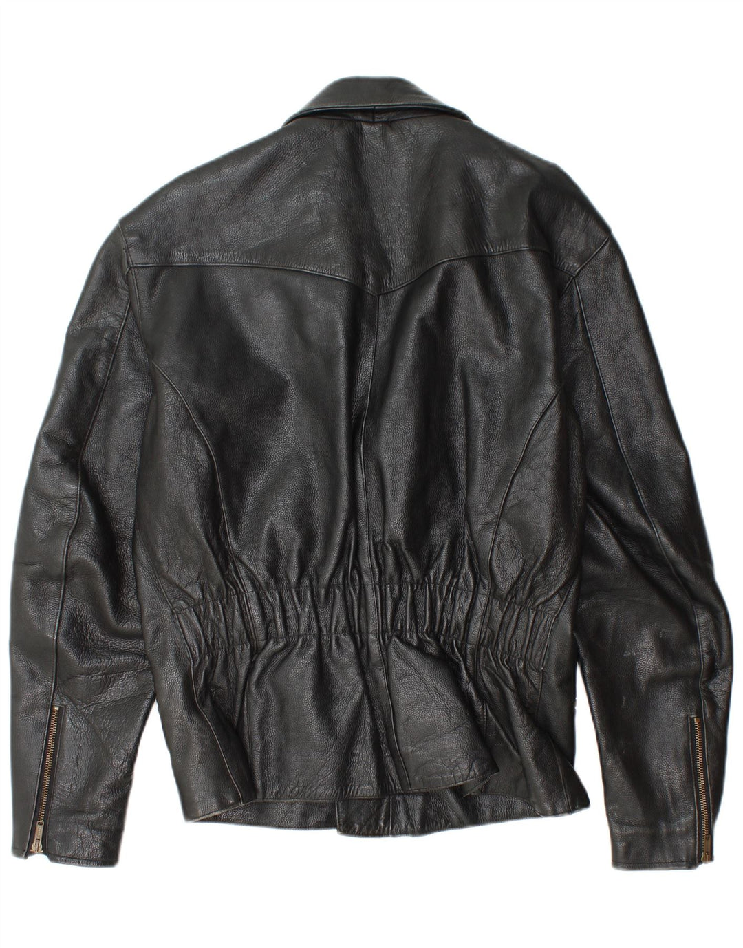 Takai Mens Leather Biker Jacket UK 40 Large Black