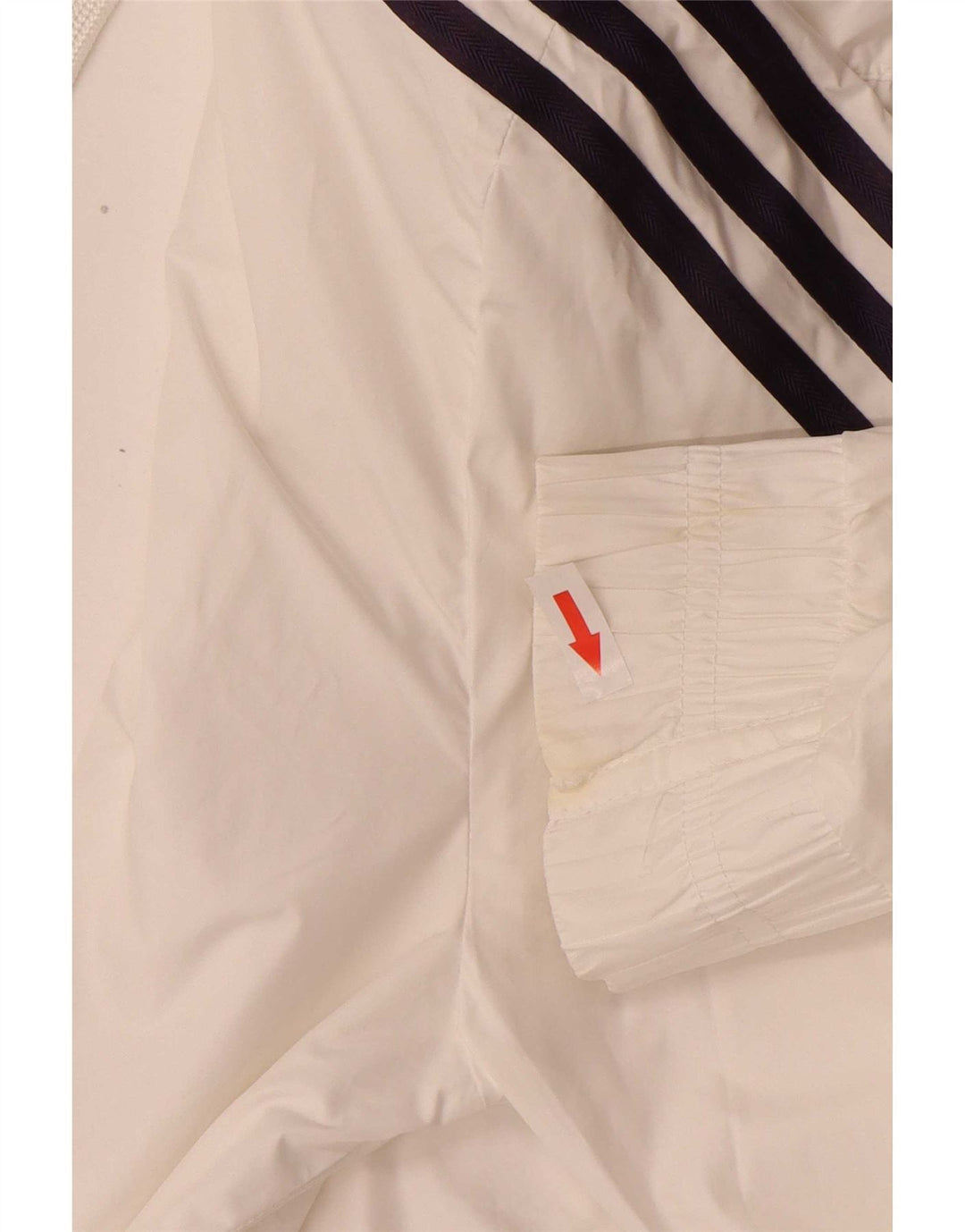 Adidas Womens Tracksuit Top Jacket UK 10 Small White Polyester