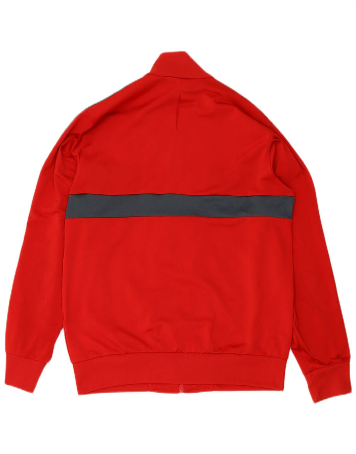 ADIDAS Træningsdragt til mænd, topjakke UK 38/40 Medium Rød Colourblock Polyester