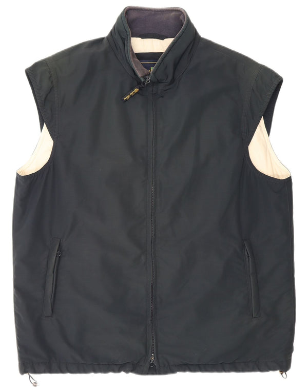 Loro Piana Herre Gilet UK 42 XL Sort Virgin Wool
