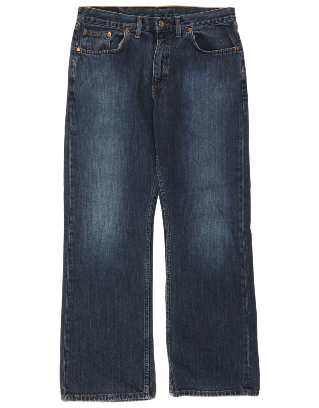 Mustang Herre Bootcut Jeans W34 L32 Blå Bomuld