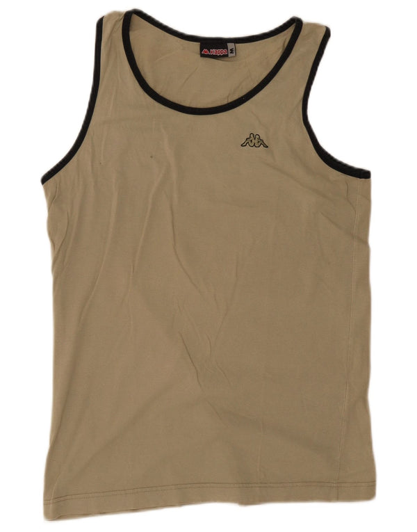 Kappa Débardeur Homme Beige Moyen Coton