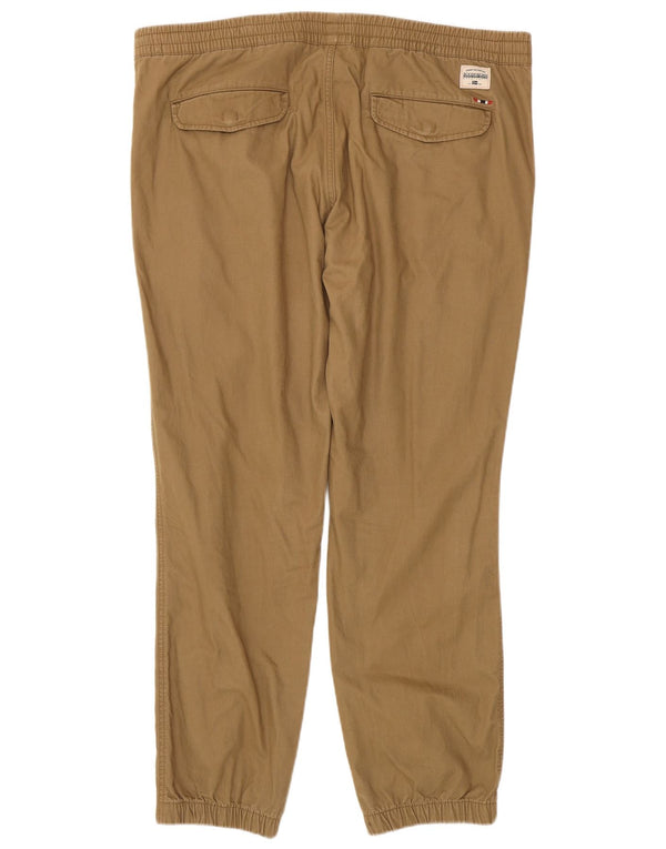 Napapijri Ανδρικό Joggers Casual Παντελόνι 3XL W46 L31 Μπεζ βαμβακερό