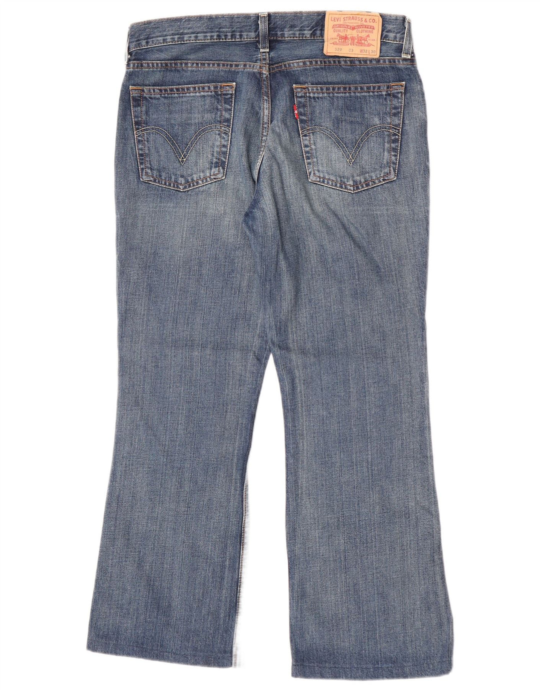 Levi's Dame 529 Flared Jeans W32 L27 Blå Bomuld