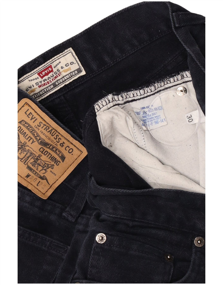 Levi's Mens Straight Jeans W30 L32 Navy Blue Cotton