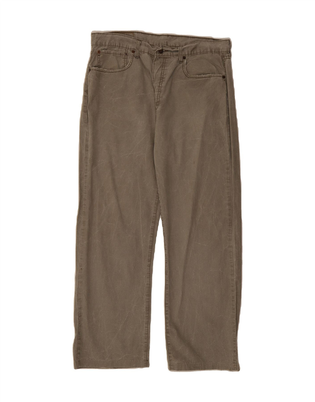 LEVI'S Mens 401 Straight Casual Trousers W36 L28 Grey Vintage Levi's and Second-Hand Levi's from Messina Hembry 