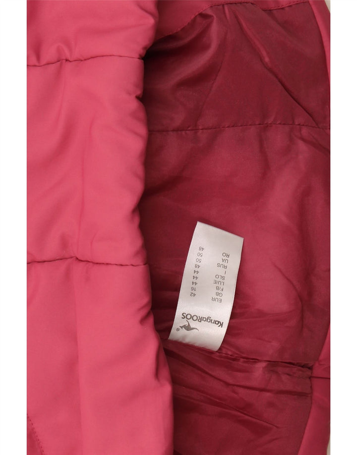 Gilet căptușit pentru femei Kangaroos UK 16, mare, roz, poliester