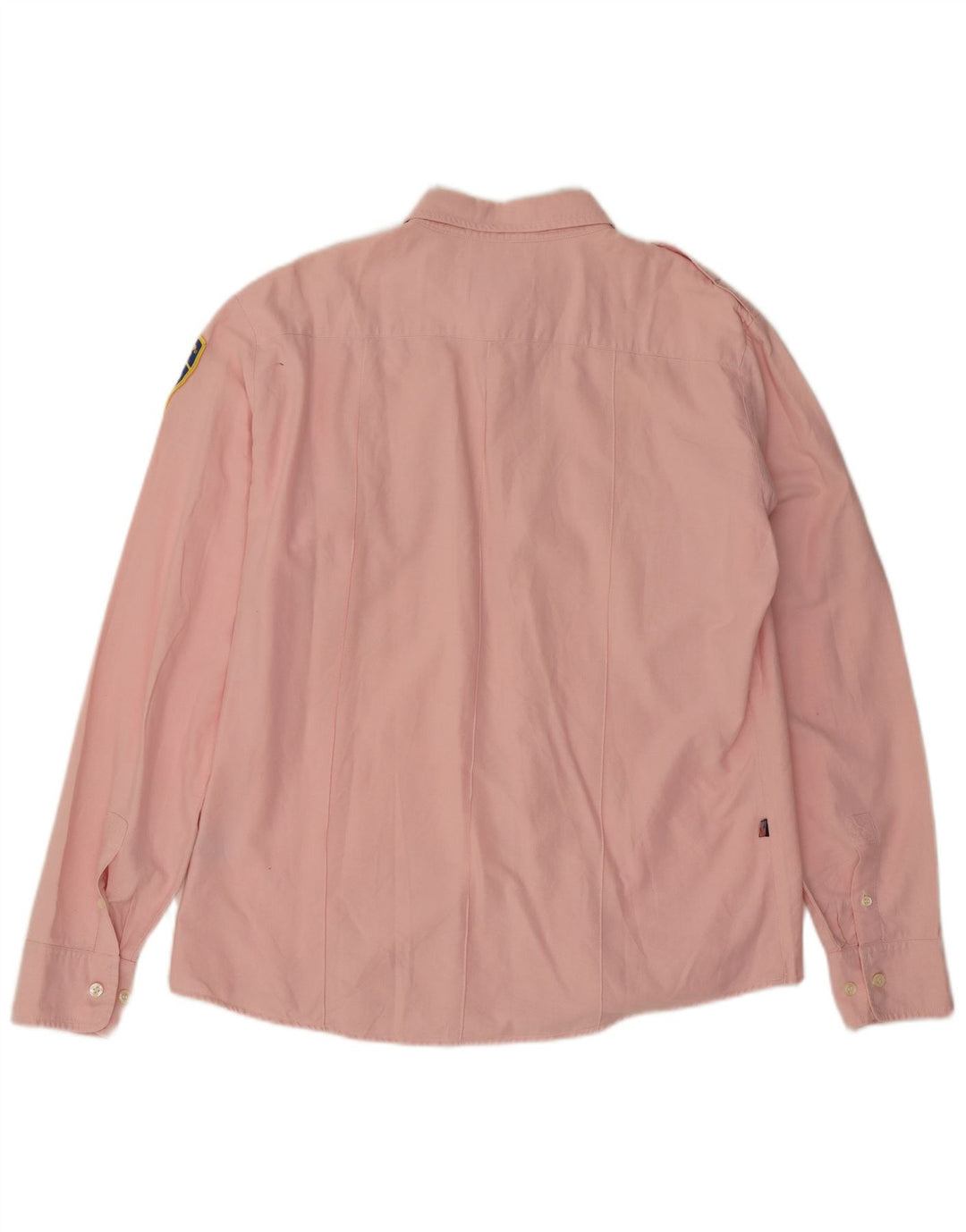 Blauer Mens Military Shirt 2XL Pink Cotton