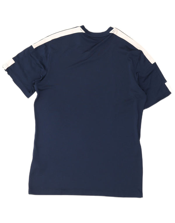 Adidas Herren Aeroready Graphic T-Shirt Top Medium Marineblau Farbblock