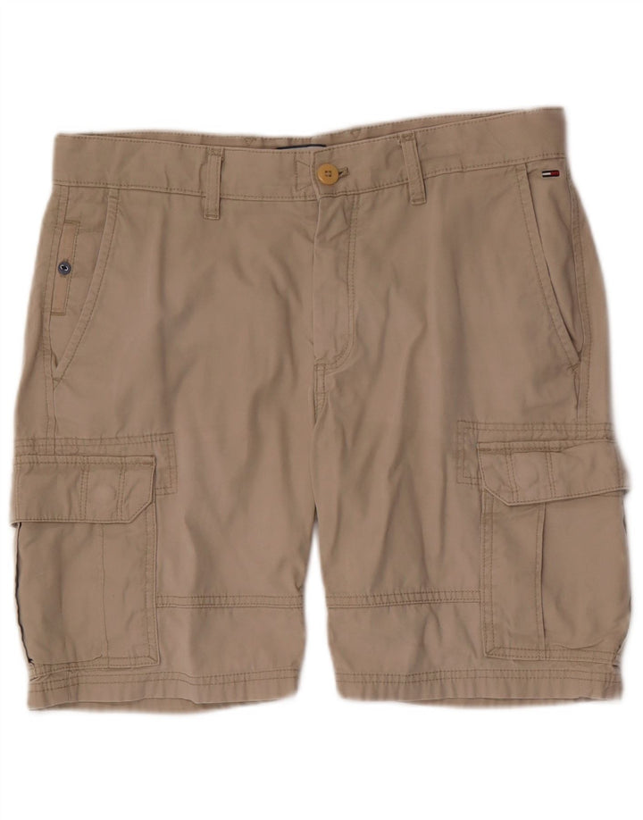 Pantaloncini cargo da uomo Tommy Hilfiger W32 cotone beige medio