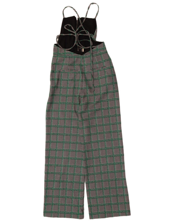 Macacão feminino sem mangas Topshop UK 10 pequeno houndstooth multicolorido