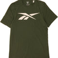REEBOK Mens Graphic T-Shirt Top Medium Green Cotton Vintage Reebok and Second-Hand Reebok from Messina Hembry 