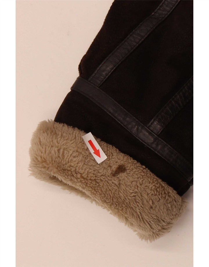 Conbipel Chaqueta de cuero Sherpa para hombre UK 40 Large Brown
