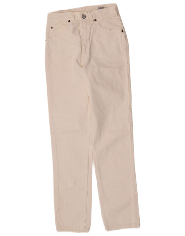Jeans affusolati a vita alta da donna Calvin Klein US 9 Medium W25 L29 Bianco