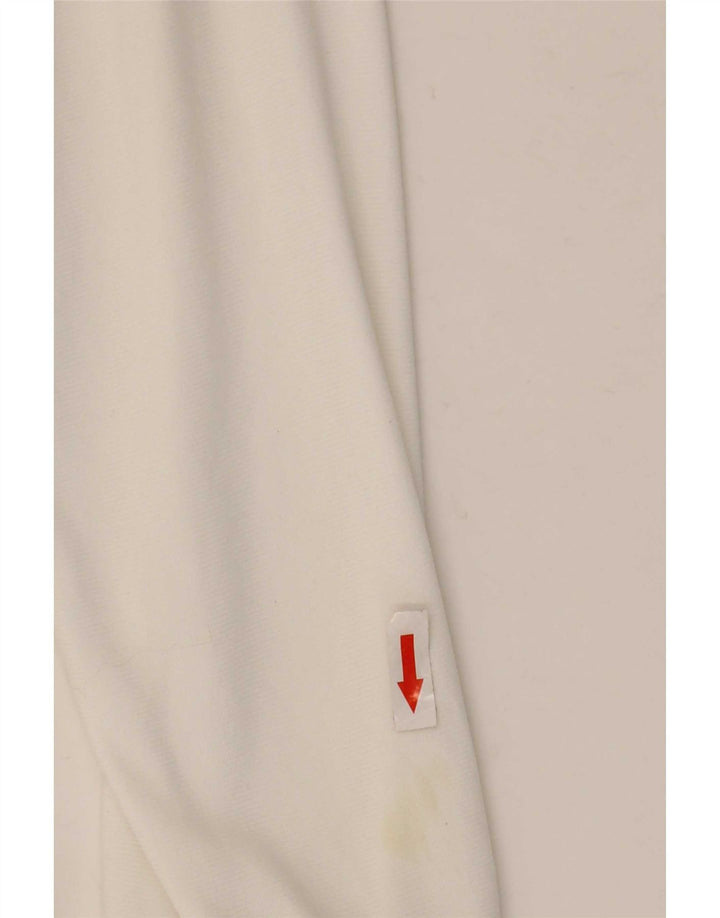 Adidas Mens Tracksuit Top Jacket Large White Polyester