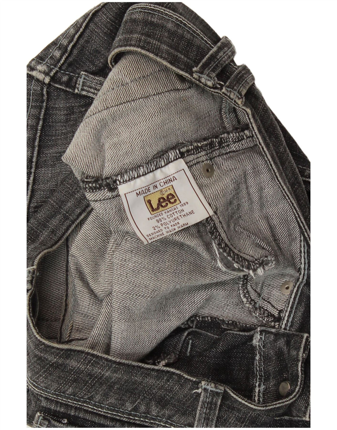 Lee Womens Slim Jeans W26 L27  Grey Cotton