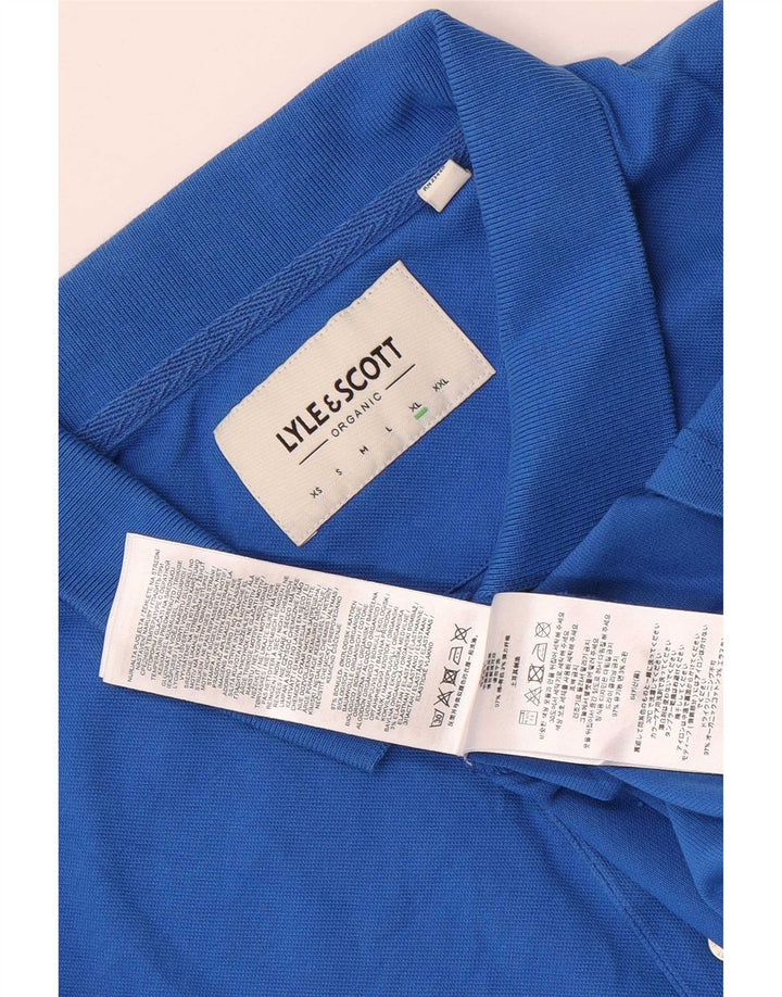 Lyle & Scott Herren Poloshirt XL Blau Baumwolle