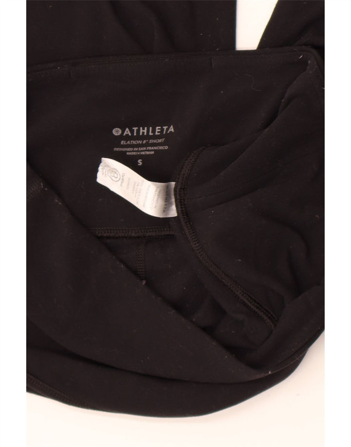 Athleta Womens Sport Shorts UK 8 Small  Black Nylon