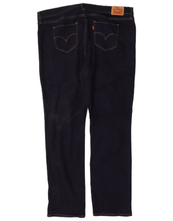 Levi's Womens 314 Shaping Straight Jeans US 18 2XL W36 L31 Navy Blue Cotton