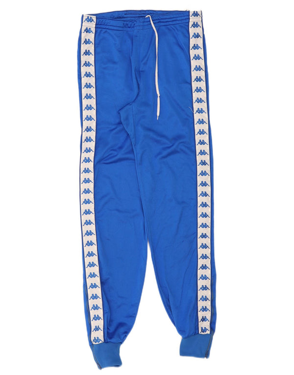 Kappa Mens Graphic Tracksuit Trousers Joggers IT 46 Small Blue Colourblock