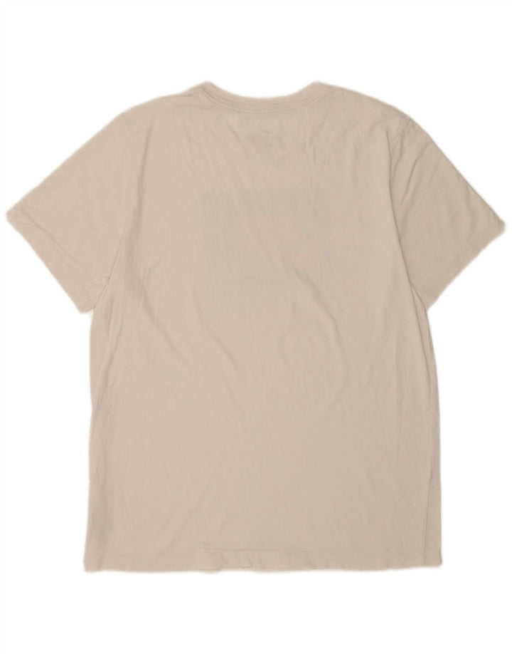 Nike grafisk T-shirt top til mænd, stor hvid bomuld