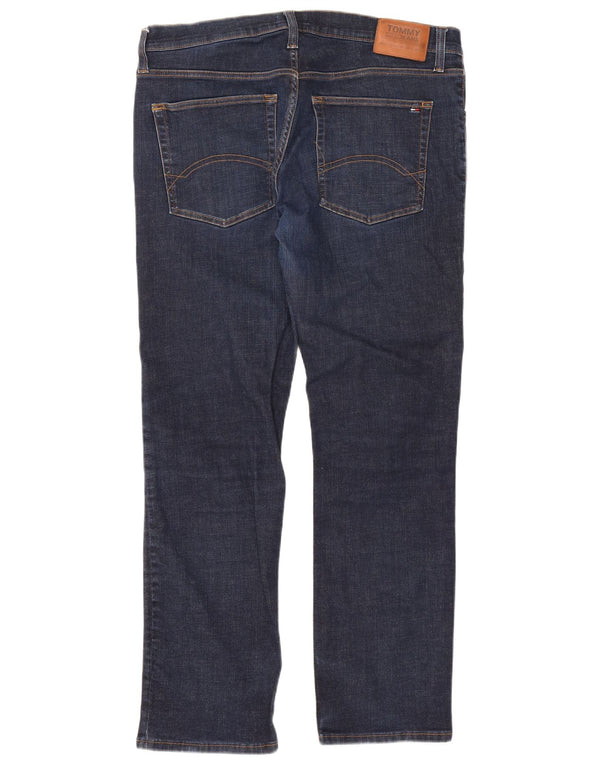 Blugi drepți pentru bărbați Tommy Hilfiger W38 L32 bumbac bleumarin