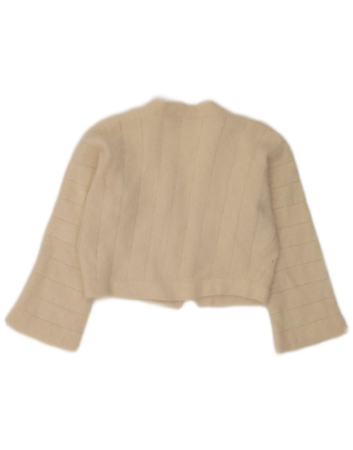 Luisa Spagnoli Womens Open Bolero Jumper UK 14 Medium Beige