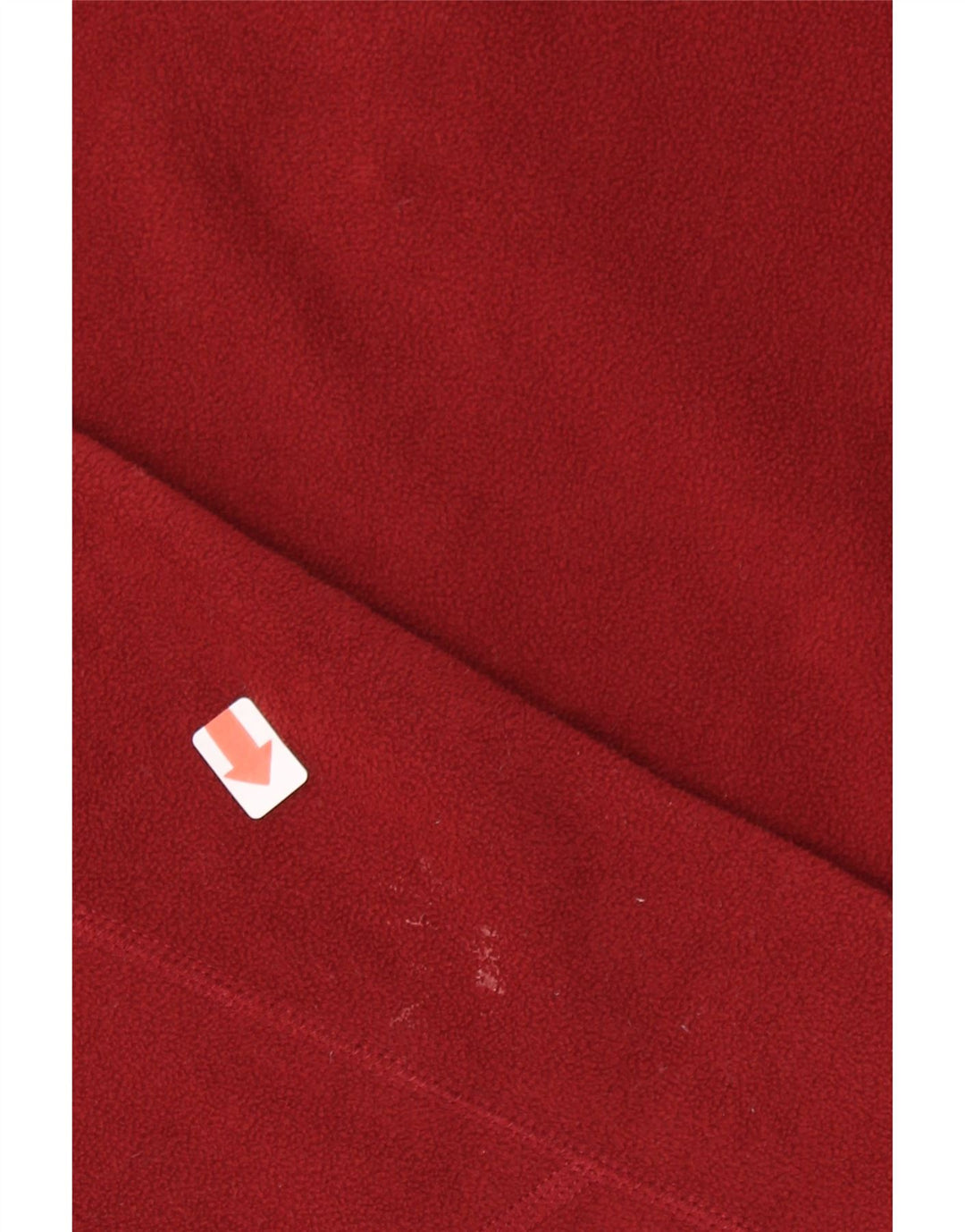 EDDIE BAUER Mens Zip Neck Fleece Jumper Medium Red Polyester Vintage Eddie Bauer and Second-Hand Eddie Bauer from Messina Hembry 