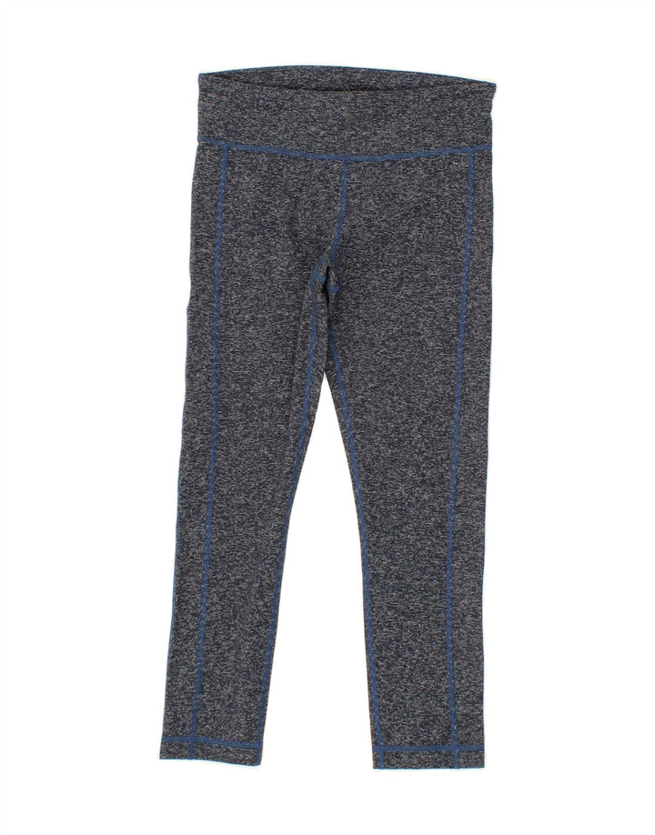 UNDER ARMOUR Womens Leggings UK 4 XS  Navy Blue Flecked Polyester Vintage Under Armour and Second-Hand Under Armour from Messina Hembry 