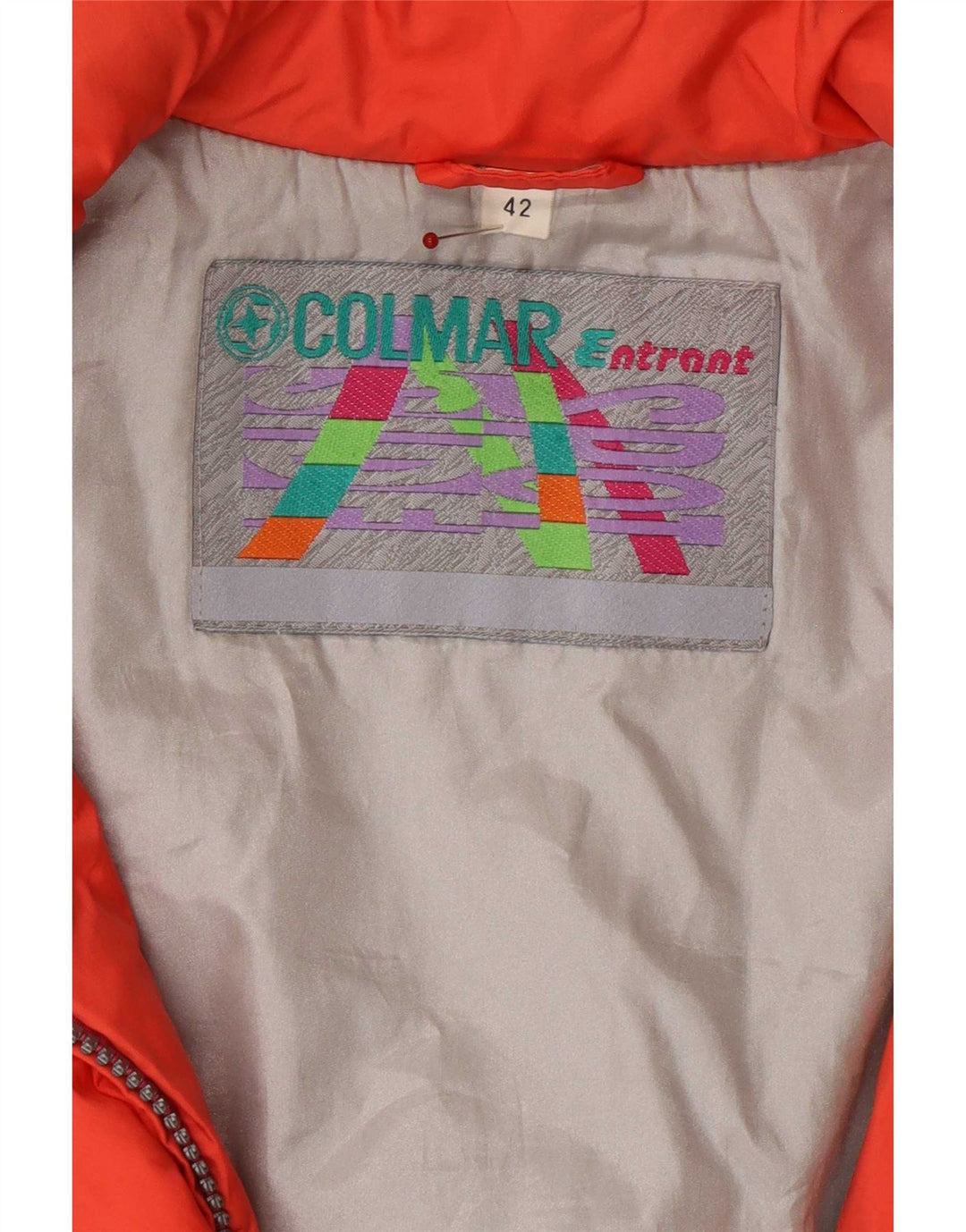 Giacca da sci oversize da donna Colmar Entrant EU 42 XL Pink Colourblock anni '90
