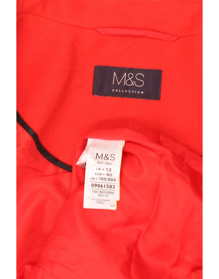 Marks & Spencer Γυναικείο Πανωφόρι UK 12 Medium Red Polyester