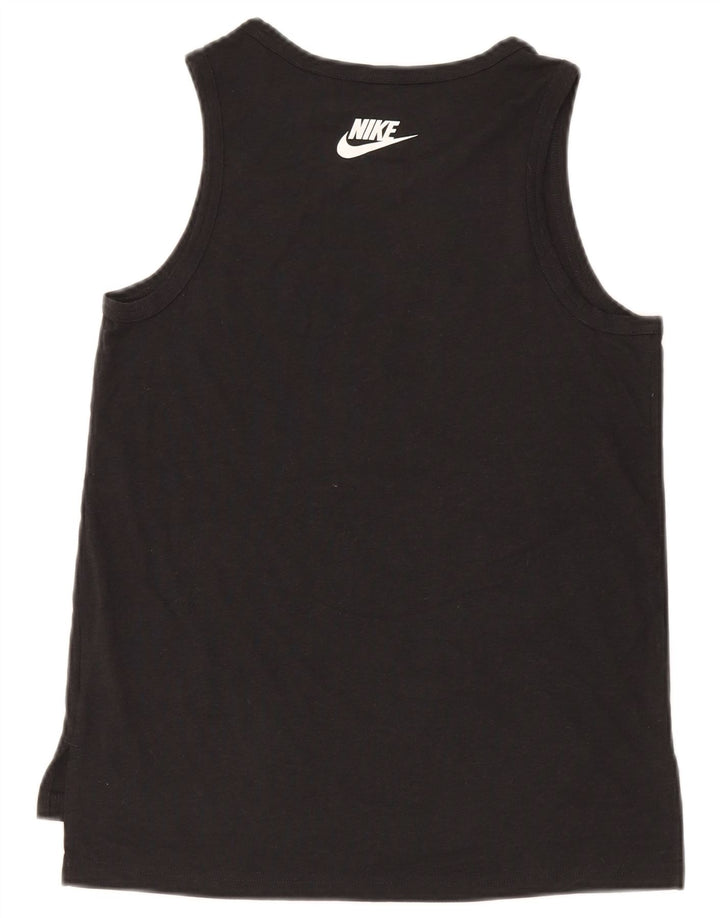 Nike Jungen Grafik-Weste-Top, 13–14 Jahre, XL, schwarzes Polyester