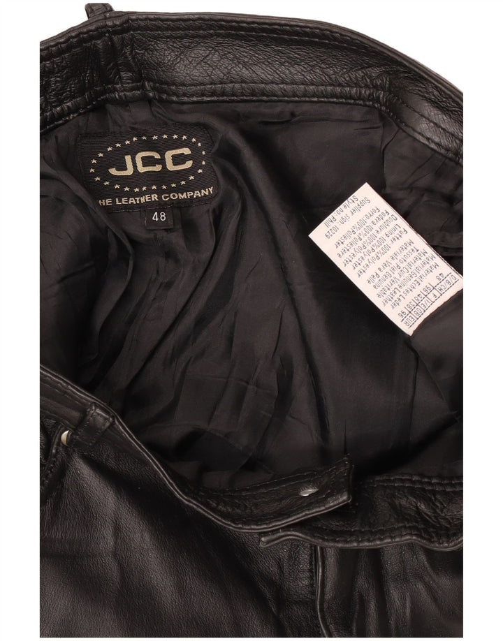 JCC Mens Straight Casual Trousers IT 48 Medium W32 L32 Black