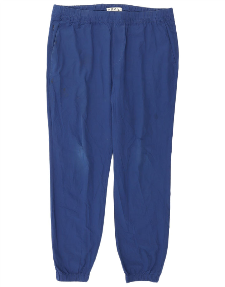 Orvis Herren-Jogger-Chinohose, Größe M, W34, L28, Blau